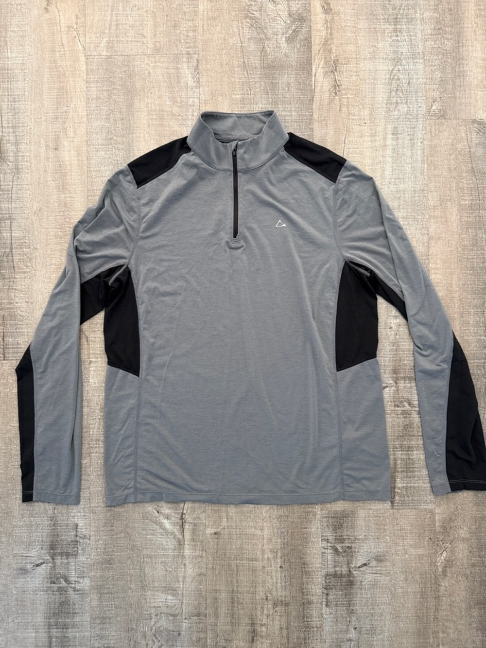 Paradox Gray and Black Quarter-Zip Performance Pullover